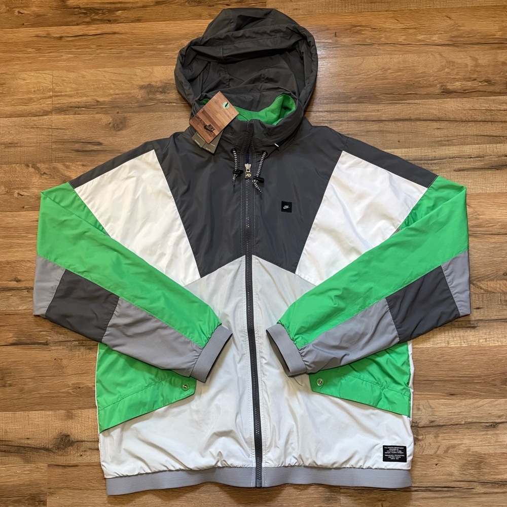 2008 Nike Packable Zip Up Windbreaker Hoodie Sweatshirt